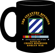 Load image into Gallery viewer, Army - 3rd Infantry Division - Battle Chosin Reservoir with KOREA War Service Ribbons- Mug