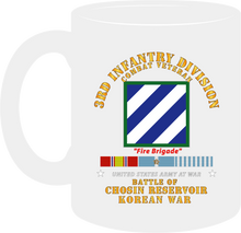 Load image into Gallery viewer, Army - 3rd Infantry Division - Battle Chosin Reservoir with KOREA War Service Ribbons- Mug
