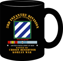 Load image into Gallery viewer, Army - 3rd Infantry Division - Battle Chosin Reservoir with KOREA War Service Ribbons- Mug