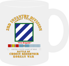 Load image into Gallery viewer, Army - 3rd Infantry Division - Battle Chosin Reservoir with KOREA War Service Ribbons- Mug