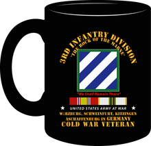 Load image into Gallery viewer, Army - 3rd Infantry Division - Germany with Cold War Service Ribbons - Mug -