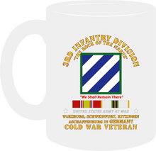 Load image into Gallery viewer, Army - 3rd Infantry Division - Germany with Cold War Service Ribbons - Mug -