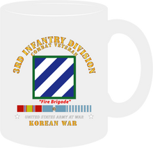 Load image into Gallery viewer, Army - 3rd Infantry Division - Korean War with KOREA War Service Ribbons Mug