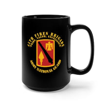 Load image into Gallery viewer, Black Mug 15oz - Army - 45th Fires Brigade - Pride, Valor, Excellence - SSI - ARNG