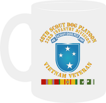 Load image into Gallery viewer, Army - 48th Infantry Scout Dog Platoon Tab, 23rd Infantry Division, Shoulder Sleeve Insignia, with Vietnam Service Ribbon - Mug