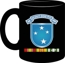 Load image into Gallery viewer, Army - 48th Infantry Scout Dog Platoon Tab, 23rd Infantry Division, Shoulder Sleeve Insignia, with Vietnam Service Ribbon without Text - Mug