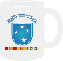 Load image into Gallery viewer, Army - 48th Infantry Scout Dog Platoon Tab, 23rd Infantry Division, Shoulder Sleeve Insignia, with Vietnam Service Ribbon without Text - Mug