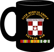 Load image into Gallery viewer, Army - 55th Medical Group - Vietnam Veteran w SVC Ribbons - Mug