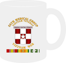 Load image into Gallery viewer, Army - 55th Medical Group - Vietnam Veteran w SVC Ribbons - Mug