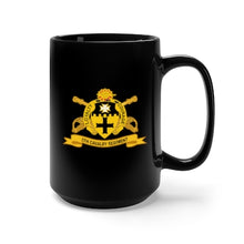 Load image into Gallery viewer, Black Mug 15oz - Army - 5th Cavalry Regiment w Br - Ribbon