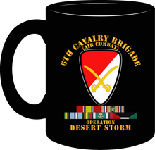 Load image into Gallery viewer, Army - 6th Cavalry Brigade - Desert Storm with Service Ribbons - Armed Forces Expeditionary Medal - Mug