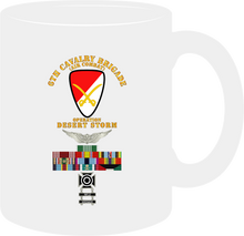 Load image into Gallery viewer, Army - 6th Cavalry Brigade - Desert Storm with Service Ribbons - Armed Forces Expeditionary Medal with Arrow - Special- Mug