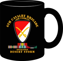 Load image into Gallery viewer, Army - 6th Cavalry Brigade - Desert Storm with Service Ribbons - Mug