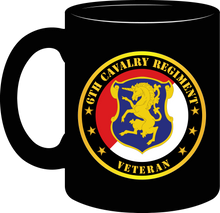 Load image into Gallery viewer, Army - 6th Cavalry Regiment Veteran - Mug