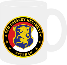 Load image into Gallery viewer, Army - 6th Cavalry Regiment Veteran - Mug
