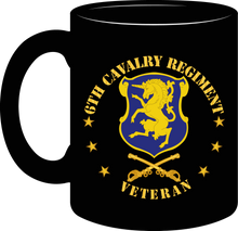 Load image into Gallery viewer, Army - 6th Cavalry Regiment Veteran w Cav Branch - Mug