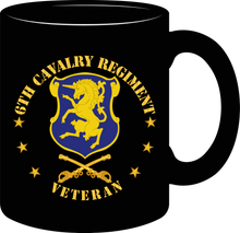 Load image into Gallery viewer, Army - 6th Cavalry Regiment Veteran w Cav Branch - Mug