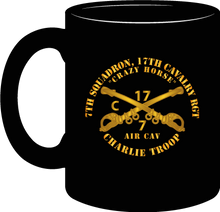 Load image into Gallery viewer, Army - 7th Squadron 17th Cavalry Regiment - Charlie Troop - Crazy Horse - Mug