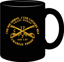 Load image into Gallery viewer, Army - 7th Squadron 17th Cavalry Regiment - Charlie Troop - Crazy Horse - Mug