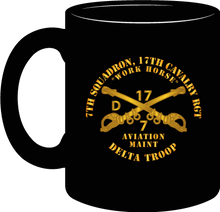 Load image into Gallery viewer, Army - 7th Squadron 17th Cavalry Regiment - Delta Troop - Workhorse - Mug