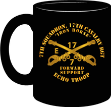 Load image into Gallery viewer, Army - 7th Squadron 17th Cavalry Regiment - Echo Troop - Iron Horse - Mug
