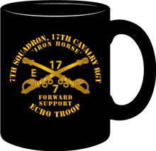 Load image into Gallery viewer, Army - 7th Squadron 17th Cavalry Regiment - Echo Troop - Iron Horse - Mug