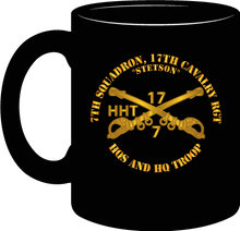 Load image into Gallery viewer, Army - 7th Squadron 17th Cavalry Regiment - Headquarters and Headquarters Troop - Stetson - Mug