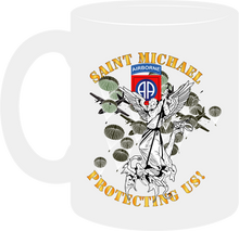 Load image into Gallery viewer, Army - 82nd Airborne Division - Saint Michael - Protecting Us - Mass - Mug