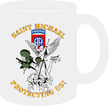 Load image into Gallery viewer, Army - 82nd Airborne Division - Saint Michael - Protecting Us - Mug
