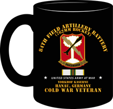 Load image into Gallery viewer, Army - 84th Field Artillery Rocket Battery - Hanau Germany with COLD Service Ribbons - Mug