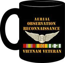 Load image into Gallery viewer, Army - Aerial Observation Reconnaissance Specialist - Vietnam Veteran with Vietnam Service Ribbons - Mug