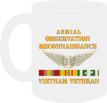 Load image into Gallery viewer, Army - Aerial Observation Reconnaissance Specialist - Vietnam Veteran with Vietnam Service Ribbons - Mug
