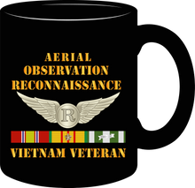 Load image into Gallery viewer, Army - Aerial Observation Reconnaissance Specialist - Vietnam Veteran with Vietnam Service Ribbons - Mug