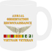 Load image into Gallery viewer, Army - Aerial Observation Reconnaissance Specialist - Vietnam Veteran with Vietnam Service Ribbons - Mug