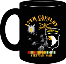 Load image into Gallery viewer, Army - Bravo Troop, 2nd Squadron, 17th Cavalry, 101st Airborne Division with Vietnam Service Ribbons Mug