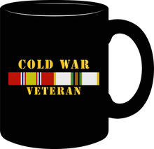 Load image into Gallery viewer, Army - Cold War Veteran with COLD Service Ribbons- Mug