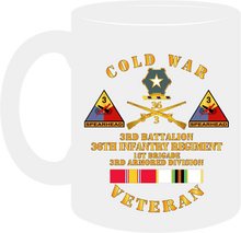 Load image into Gallery viewer, Army - Cold War Veteran with 3rd Battalion - 36th Infantry - 3rd Armored Division with Cold War Service Medal