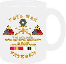 Load image into Gallery viewer, Army - Cold War Veteran with 3rd Battalion - 36th Infantry - 3rd Armored Division with Cold War Service Medal