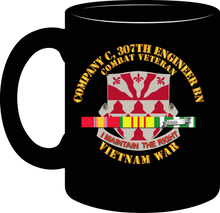 Load image into Gallery viewer, Army - Company C 307th Eng Bn - Vietnam War w SVC Ribbons - Mug