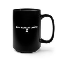 Load image into Gallery viewer, Black Mug 15oz - Army - Emblem - Warrant Officer - CW2 - TEXT Only X 300