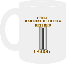 Load image into Gallery viewer, Army - Emblem - Warrant Officer - Chief Warrant 5 - Bar - US Army - Retired- Mug