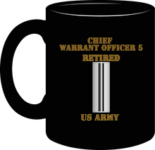Load image into Gallery viewer, Army - Emblem - Warrant Officer - Chief Warrant 5 - Bar - US Army - Retired- Mug