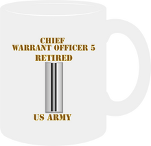 Load image into Gallery viewer, Army - Emblem - Warrant Officer - Chief Warrant 5 - Bar - US Army - Retired- Mug