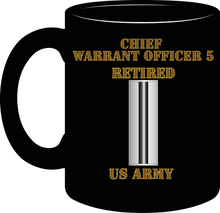 Load image into Gallery viewer, Army - Emblem - Warrant Officer - CW5 - Bar - US Army - Retired - Mug