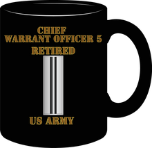 Load image into Gallery viewer, Army - Emblem - Warrant Officer - CW5 - Bar - US Army - Retired - Mug