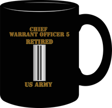 Load image into Gallery viewer, Army - Emblem - Warrant Officer - Chief Warrant 5 - Bar - US Army - Retired- Mug