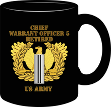 Load image into Gallery viewer, Army - Emblem - Warrant Officer 5 - Chief Warrant 5 with Eagle - Retired - Mug