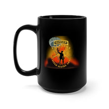 Load image into Gallery viewer, Black Mug 15oz - Army - Infantry - Follow Me - Ranger Tab - Paratrooper - Battleground X 300