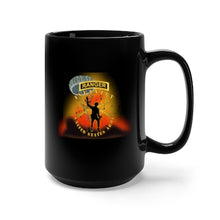 Load image into Gallery viewer, Black Mug 15oz - Army - Infantry - Follow Me - Ranger Tab - Paratrooper - Battleground X 300