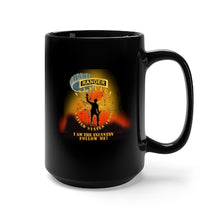 Load image into Gallery viewer, Black Mug 15oz - Army - Infantry - Follow Me - Ranger Tab - Paratrooper - I AM INFANTRY Battleground X 300